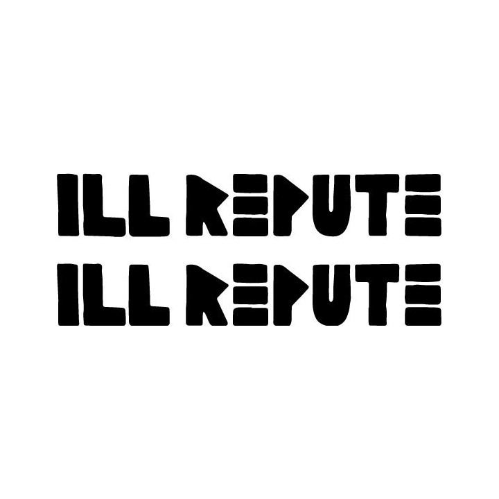 Ill Repute Stickers – Nardcore Punk Decals (2-Pack)
