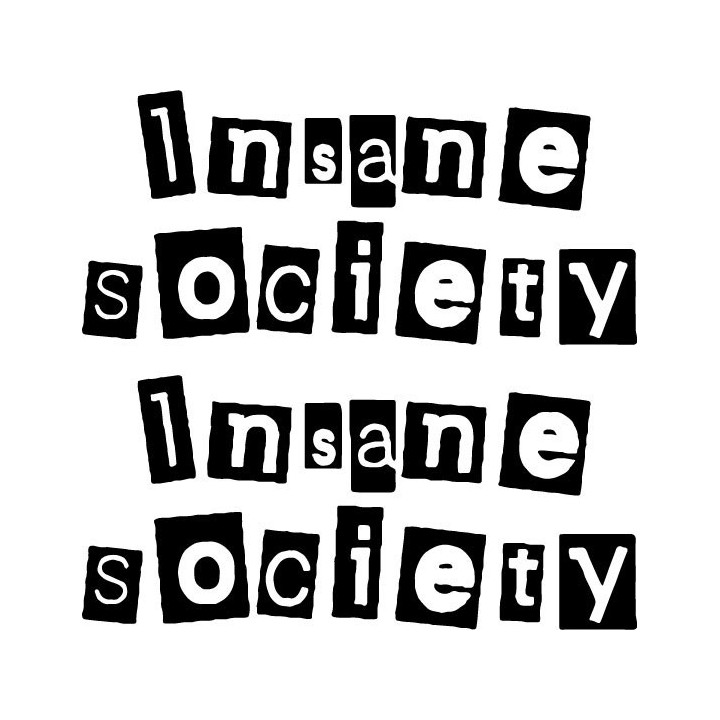 Insane Society Stickers – Punk Rock Label Decals (2-Pack)