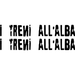 I Treni All'Alba Stickers – Italian Rock Decals (2-Pack)