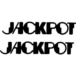 Jackpot Band Stickers – Indie Rock Decals (2-Pack)