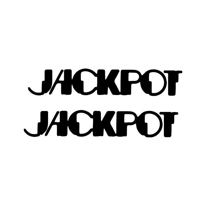 Jackpot Band Stickers – Indie Rock Decals (2-Pack)