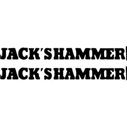 Jack's Hammer Stickers – Hard Rock Band Decals (2-Pack)