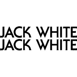 Jack White Stickers – White Stripes Music Decals (2-Pack)