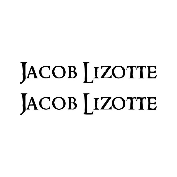 Jacob Lizotte Stickers – Metal Artist Decals (2-Pack)