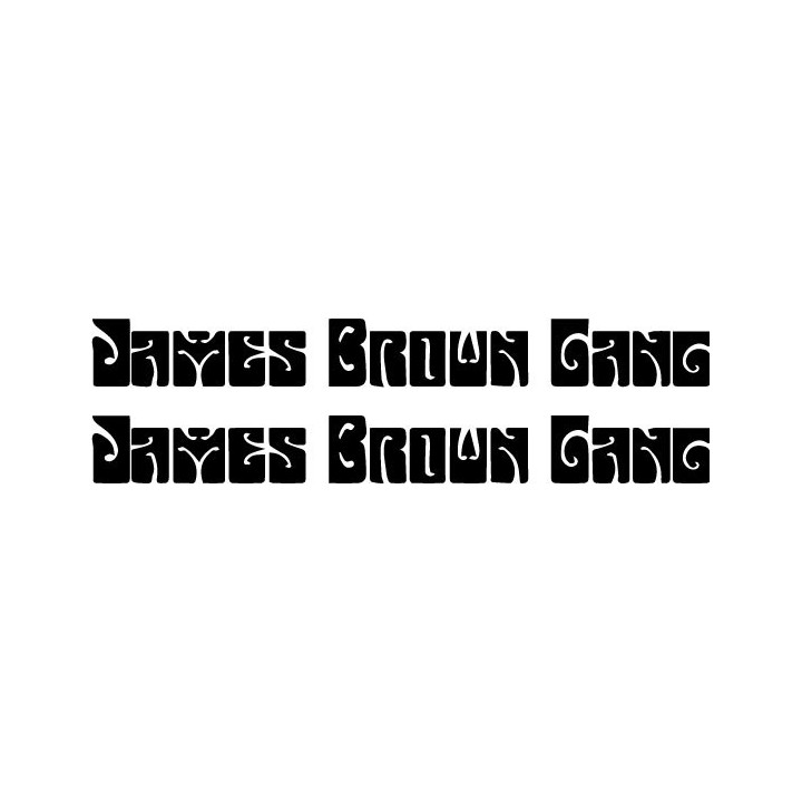 James Brown Gang Stickers – Soul Funk Decals (2-Pack)