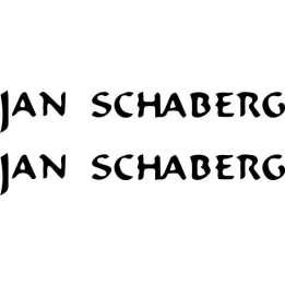 Jan Schaberg Stickers – Blues Rock Artist Decals (2-Pack)