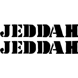 Jeddah Band Stickers – Post-Hardcore Decals (2-Pack)