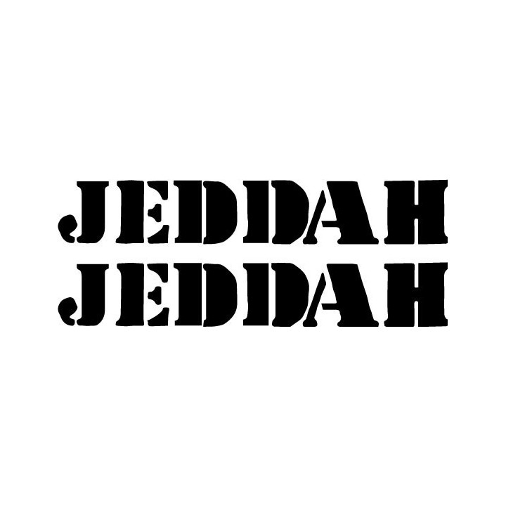 Jeddah Band Stickers – Post-Hardcore Decals (2-Pack)