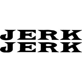 Jerk Band Stickers – Industrial Rock Decals (2-Pack)