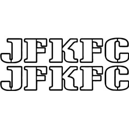 JFKFC Stickers – Punk Rock Band Decals (2-Pack)