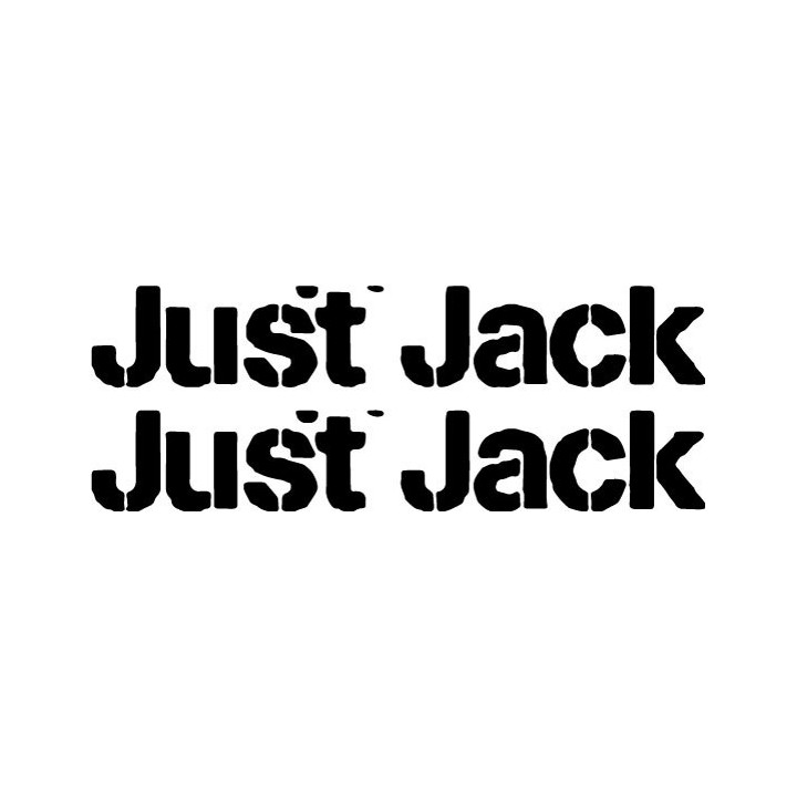 Just Jack Stickers – Music Logo Decals (2-Pack)