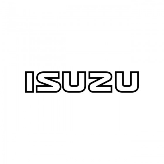 2x Isuzu Text Contour Vinyl...
