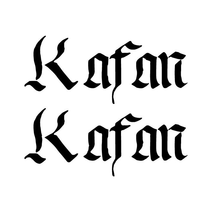 Kafan Stickers – Death Metal Band Decals (2-Pack)