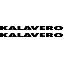 Kalavero Stickers – Metal Band Logo Decals (2-Pack)