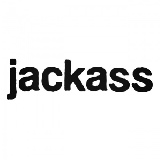 Jackass Text Decal Sticker