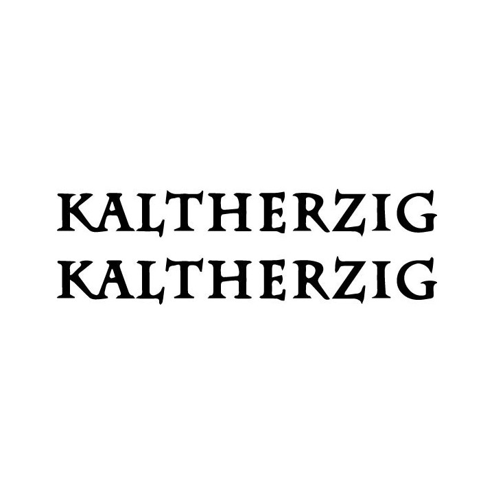 Kaltherzig Stickers – Darkwave Gothic Decals (2-Pack)