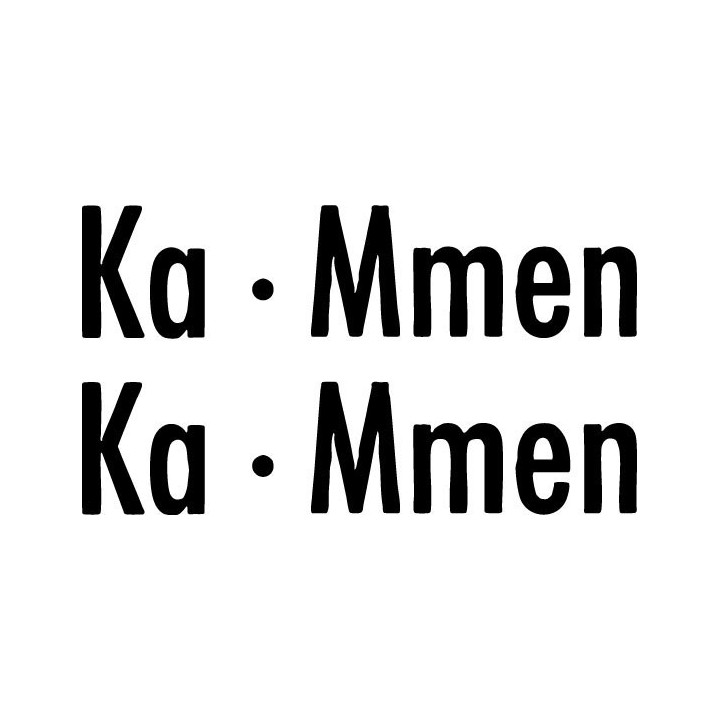 Ka-Mmen Band Stickers – Rock Music Logo Decals (2-Pack)