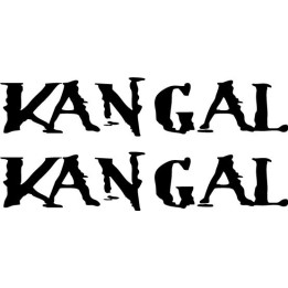 Kangal Band Stickers – Black Metal Decals (2-Pack)