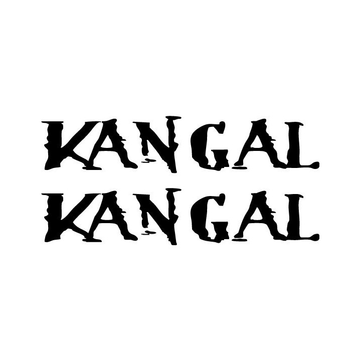 Kangal Band Stickers – Black Metal Decals (2-Pack)
