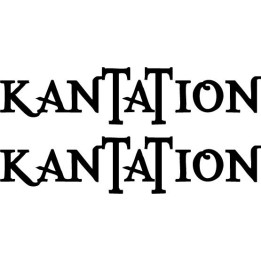 Kantation Stickers – Metal Band Logo Decals (2-Pack)