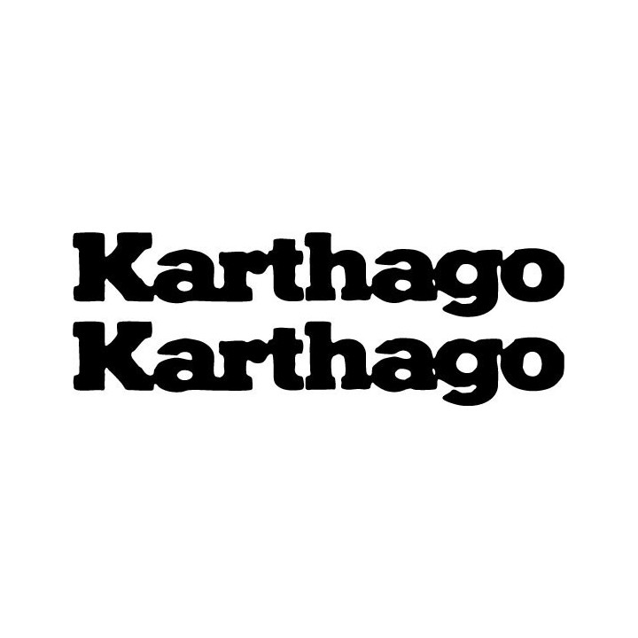 Karthago Stickers – German Prog Rock Decals (2-Pack)