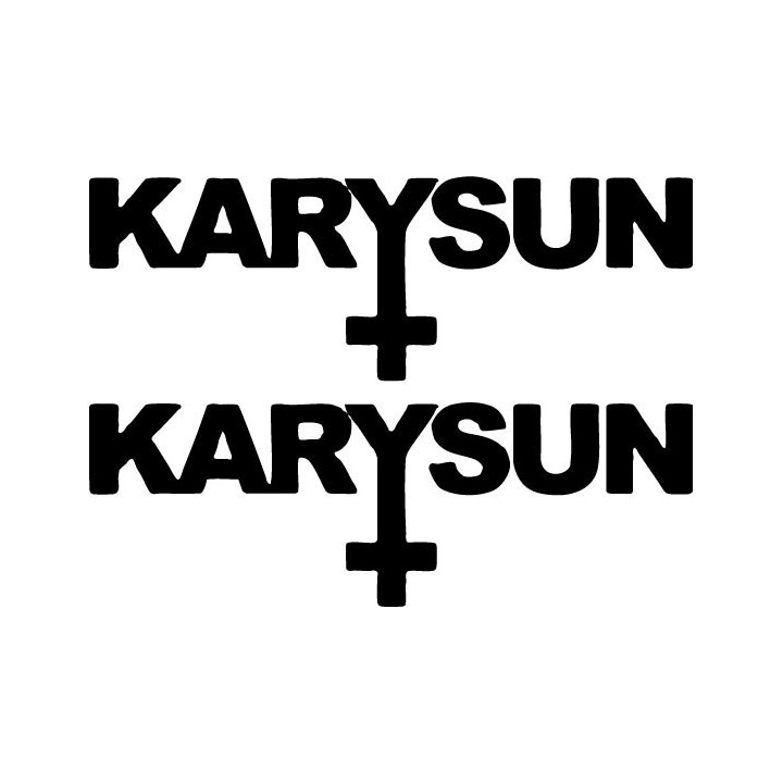 Karysun Stickers – Sludge Metal Band Decals (2-Pack)
