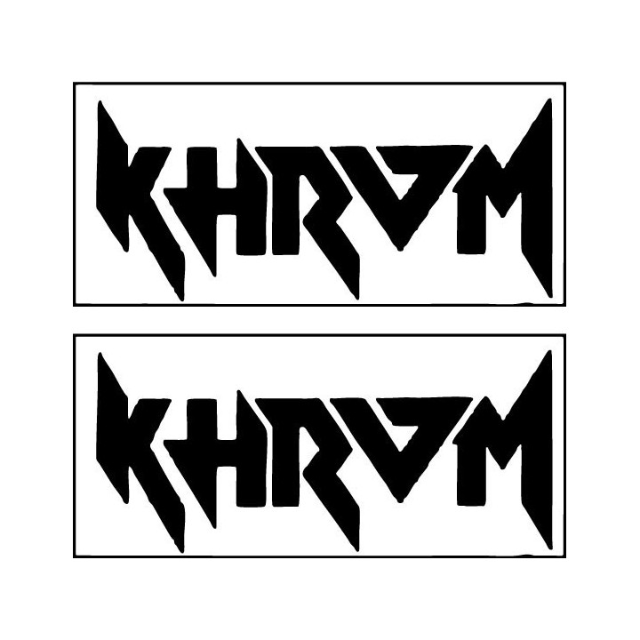 Khrom Band Stickers – Heavy Metal Decals (2-Pack)